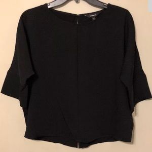 EXPRESS 2018 Black Dolman Slv Split Back Top S XS